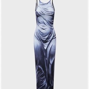 Elegant Gray Maxi Dress